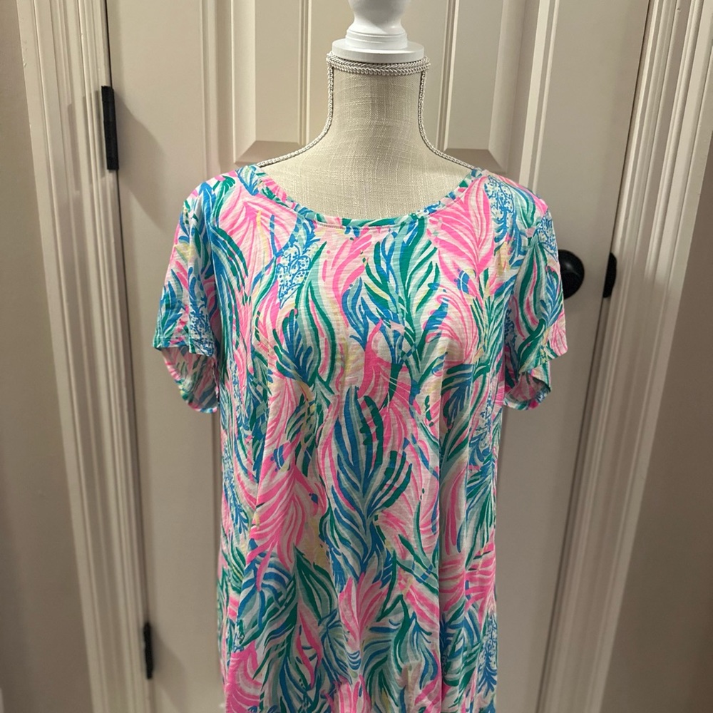 Lilly Pulitzer Etta Scoop Neck Top SeaTurtle Soirée